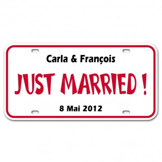 Plaque Just Married